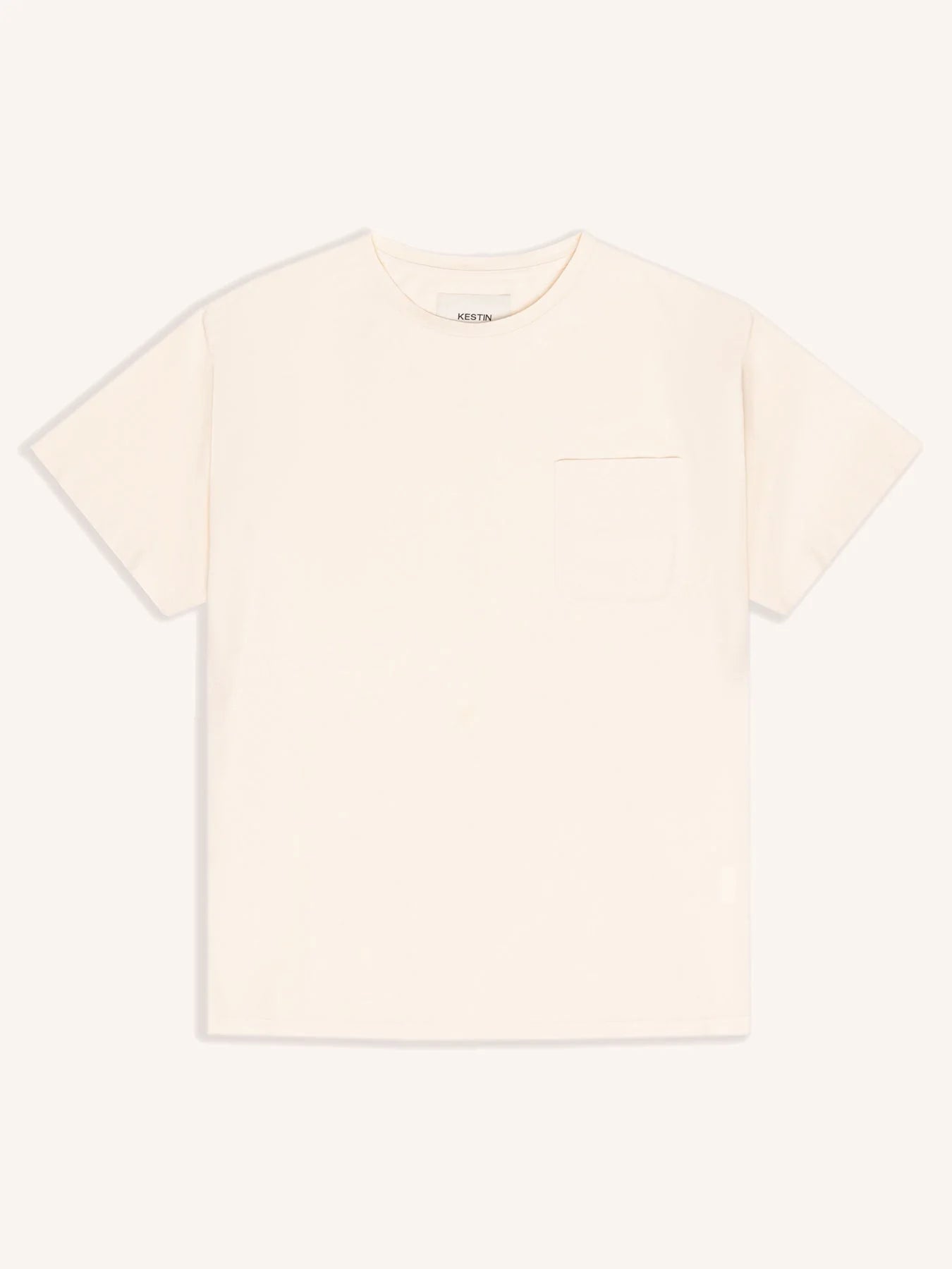 Fly Tee in Ecru Heavyweight Cotton