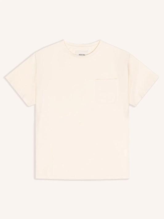 Fly Tee in Ecru Heavyweight Cotton
