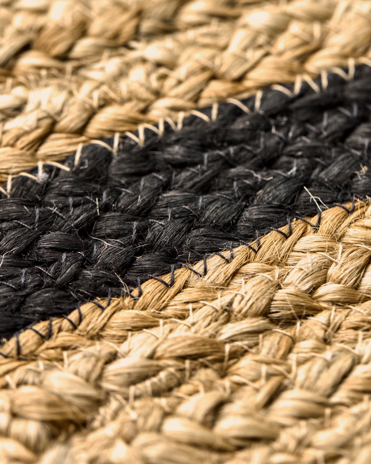 Door Mat, Denta, Black/Natural