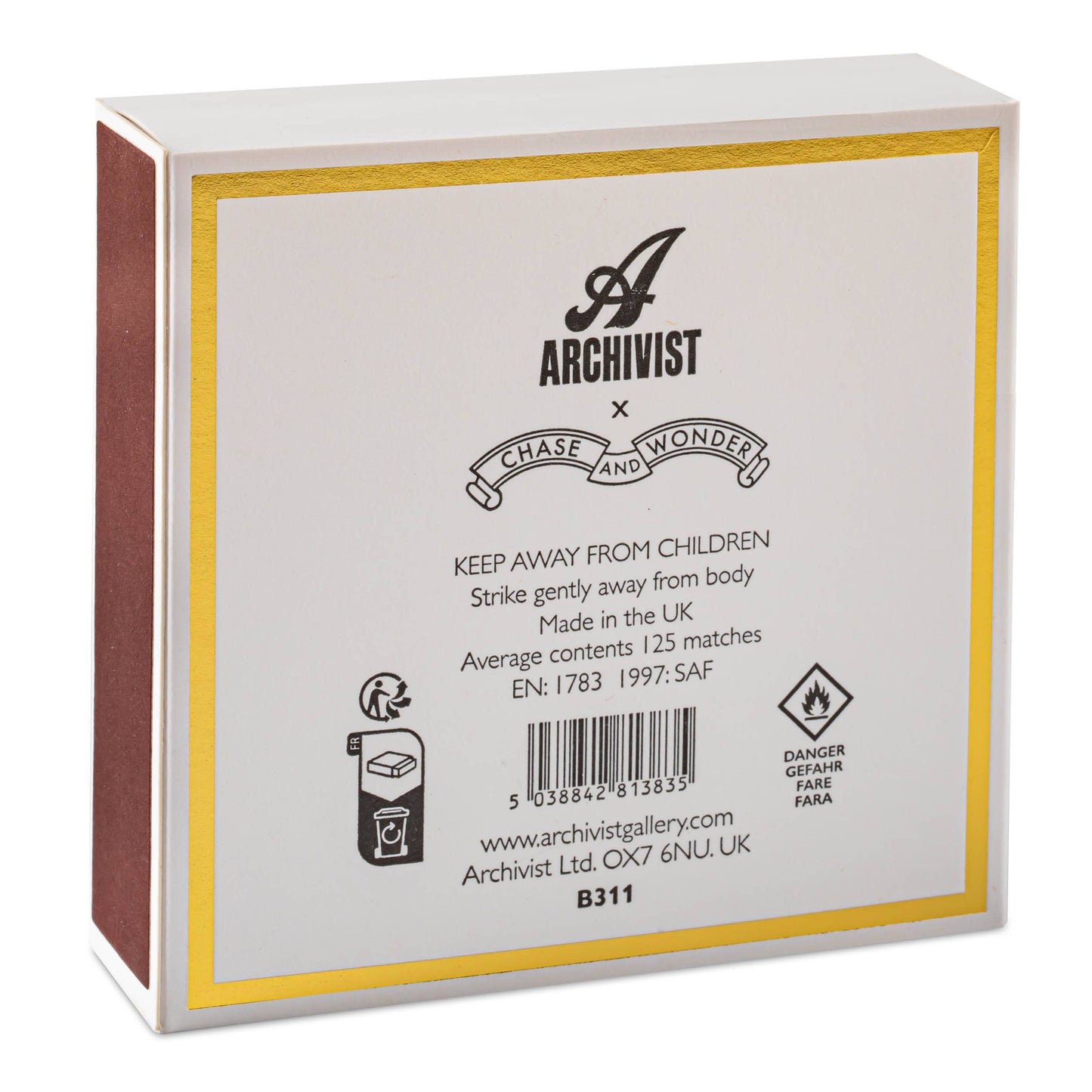 Archivist Gallery | UK - Fireside | Square - Christmas Safety Matches🎄