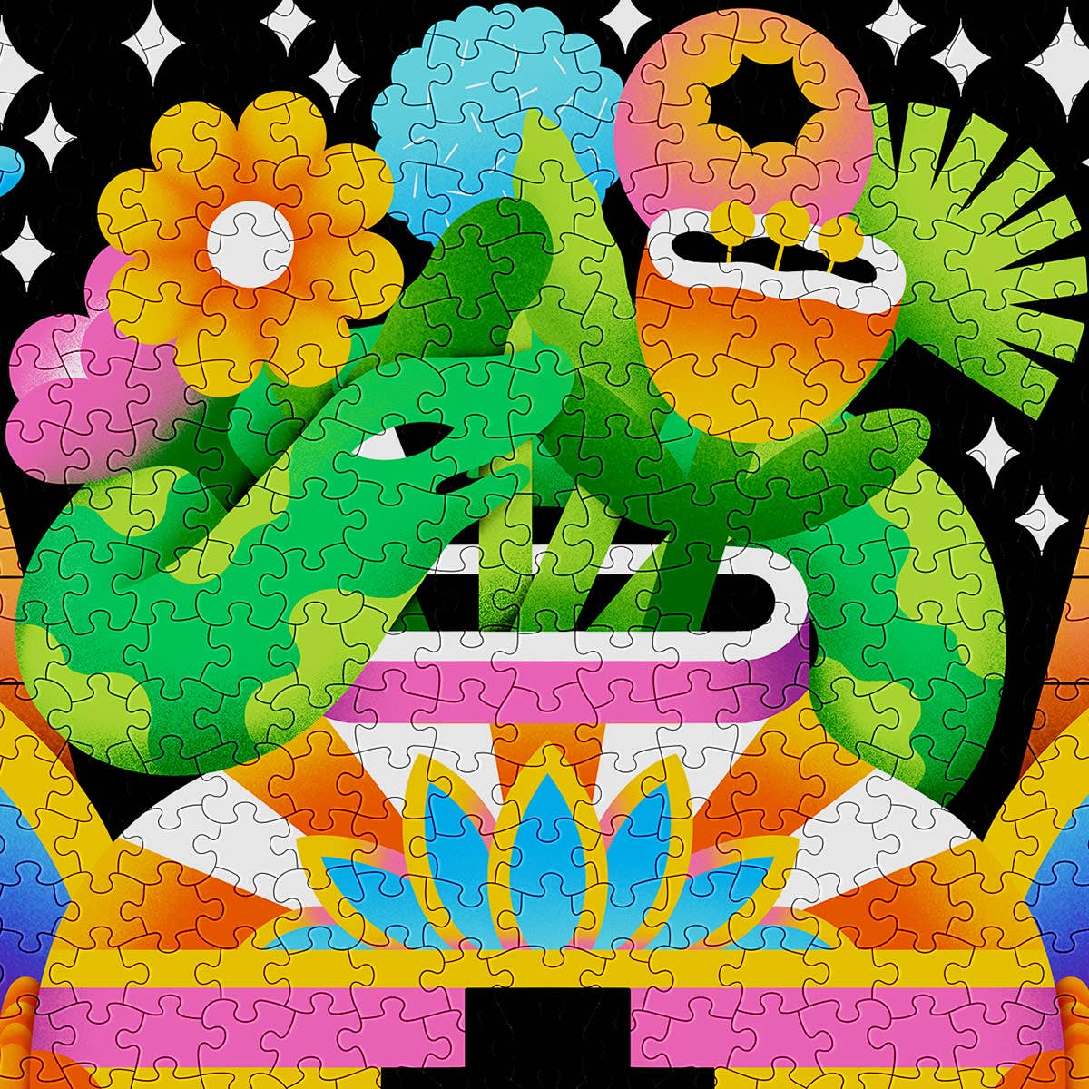 Cloudberries Jigsaw Puzzles - Lotus: 1000 Piece Random Cut Jigsaw Puzzle for Adults