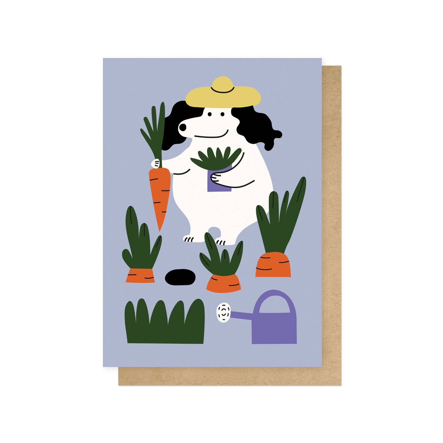 East End Prints - Greetings Cards & Postcards - Gardener Dog Greetings Card