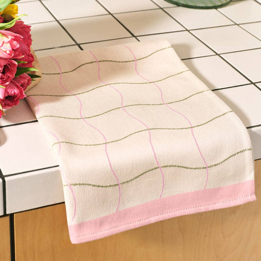 Wave Grid tea towel