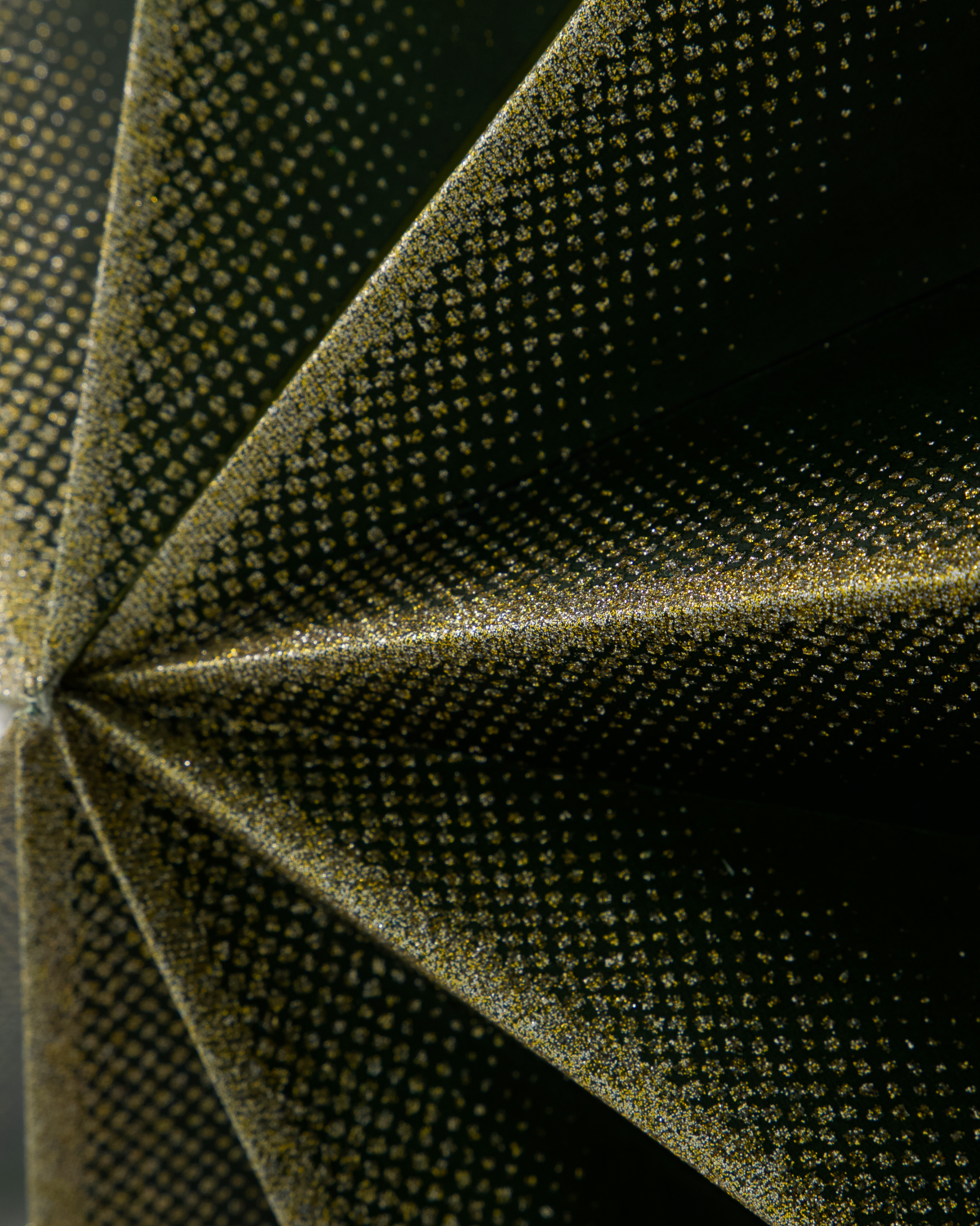 Star, 9-Point, Green & Champagne