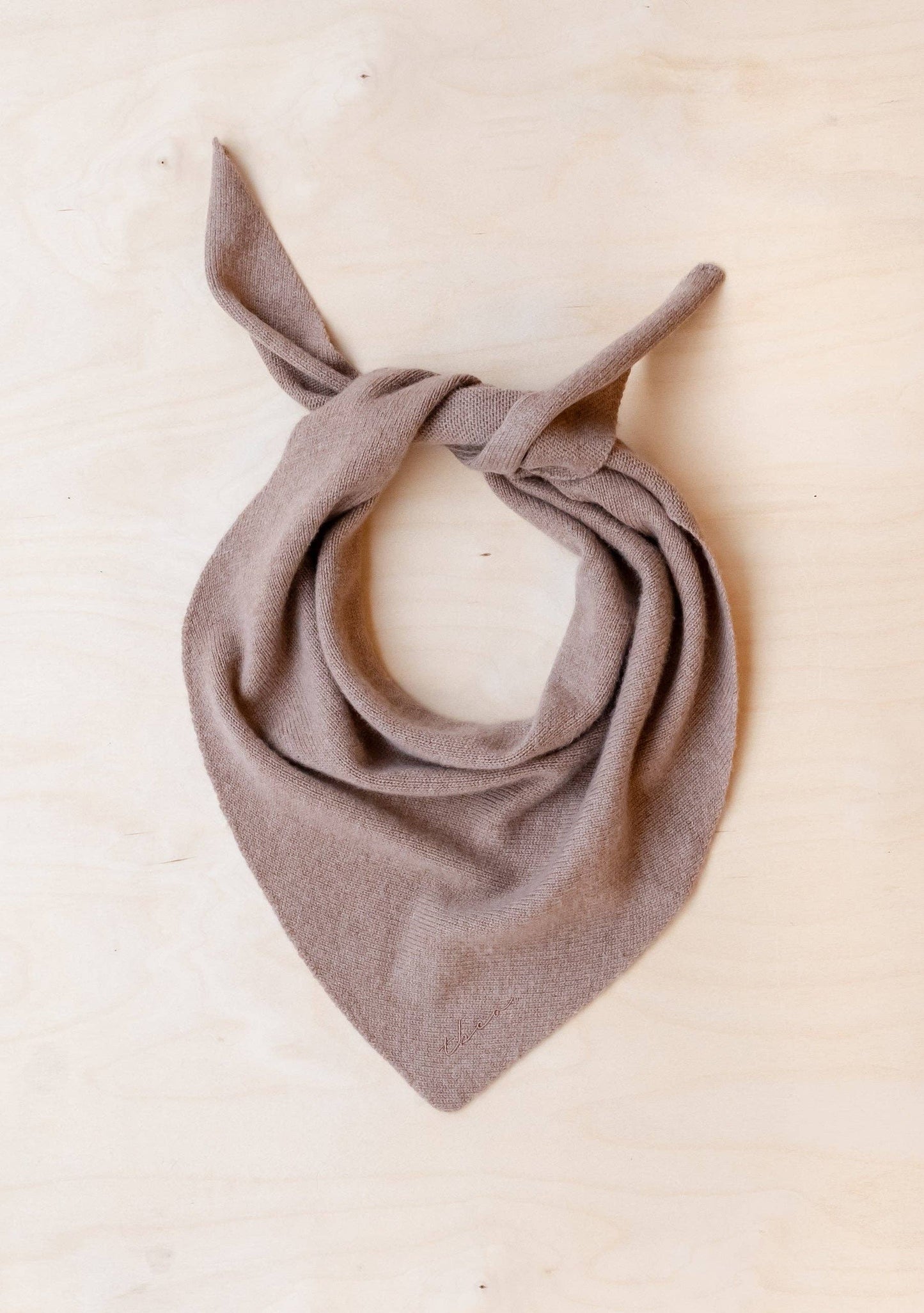 TBCo - Merino Triangle Scarf in Coffee