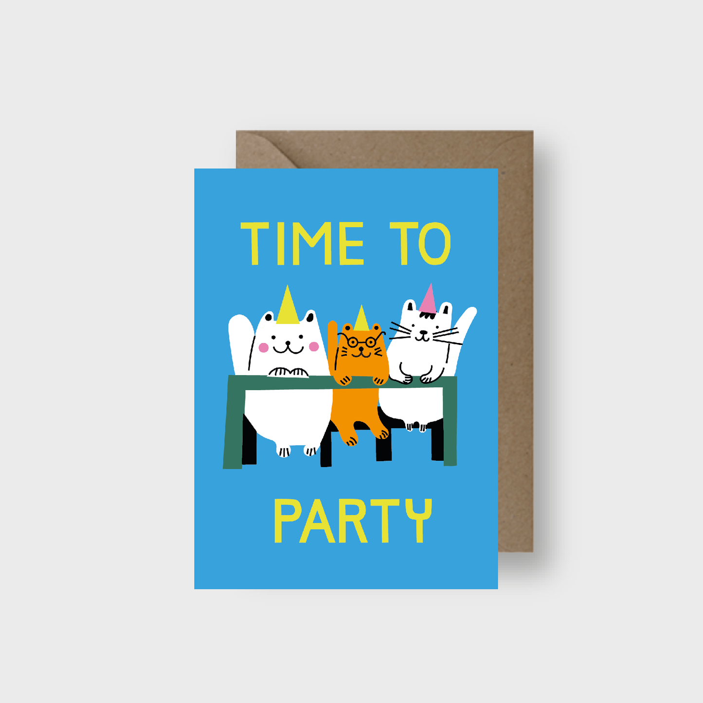 Time to Party Cats Card