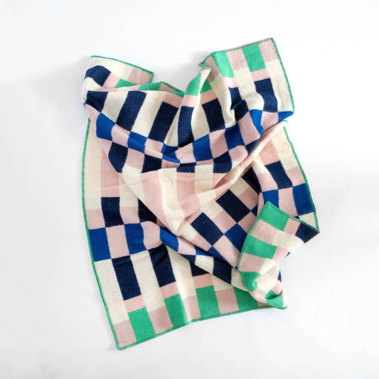 Sophie Home Ltd - Wool Throw Blanket: Studie Cobalt