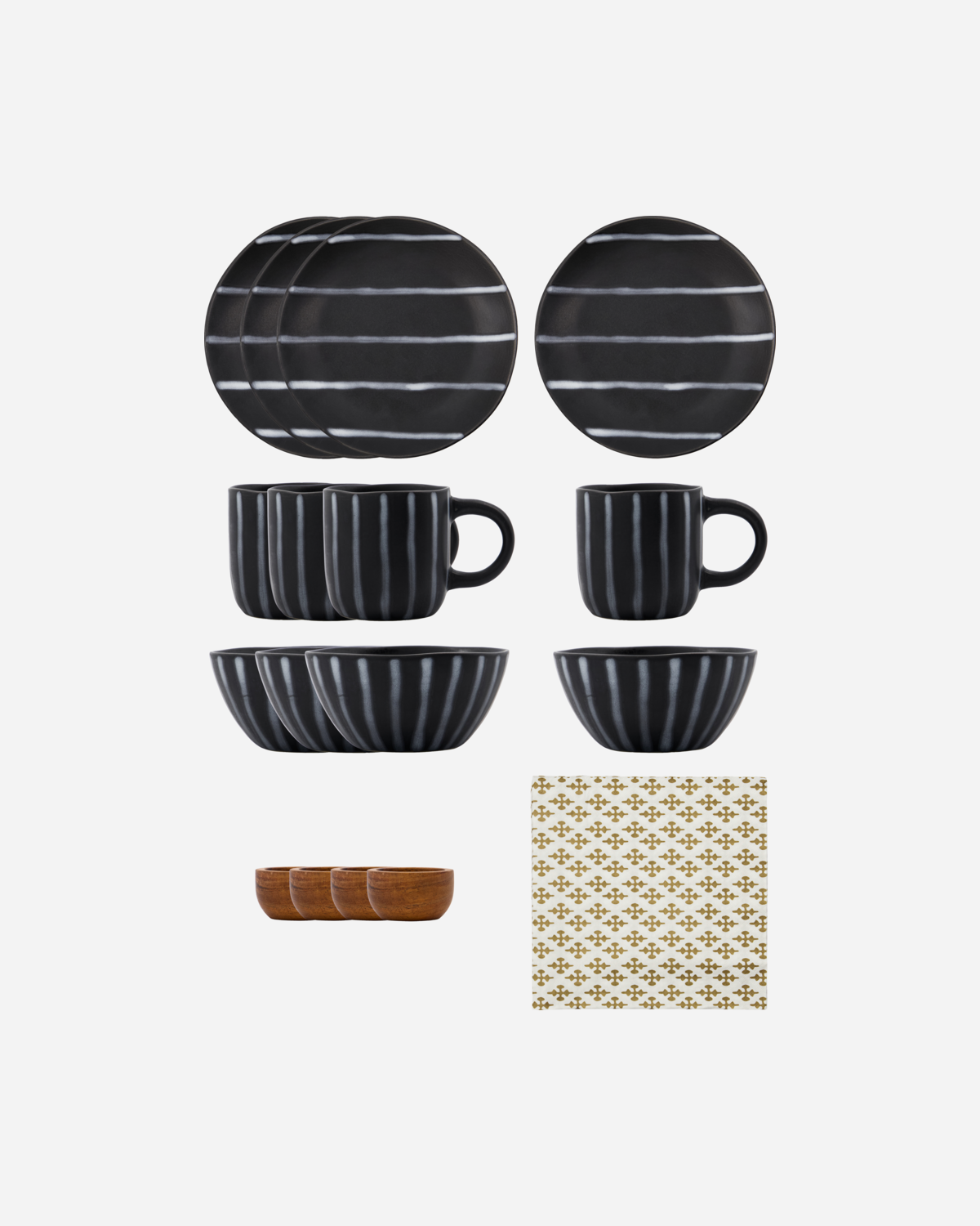 Brunch kit, Line, Black/Brown