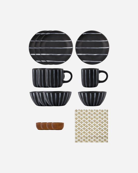 Brunch kit, Line, Black/Brown