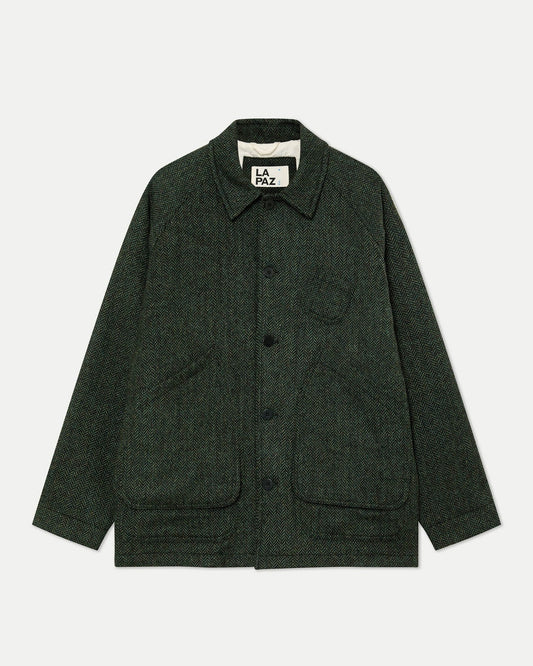 MANTERO BLACK/GREEN HERRINGBONE