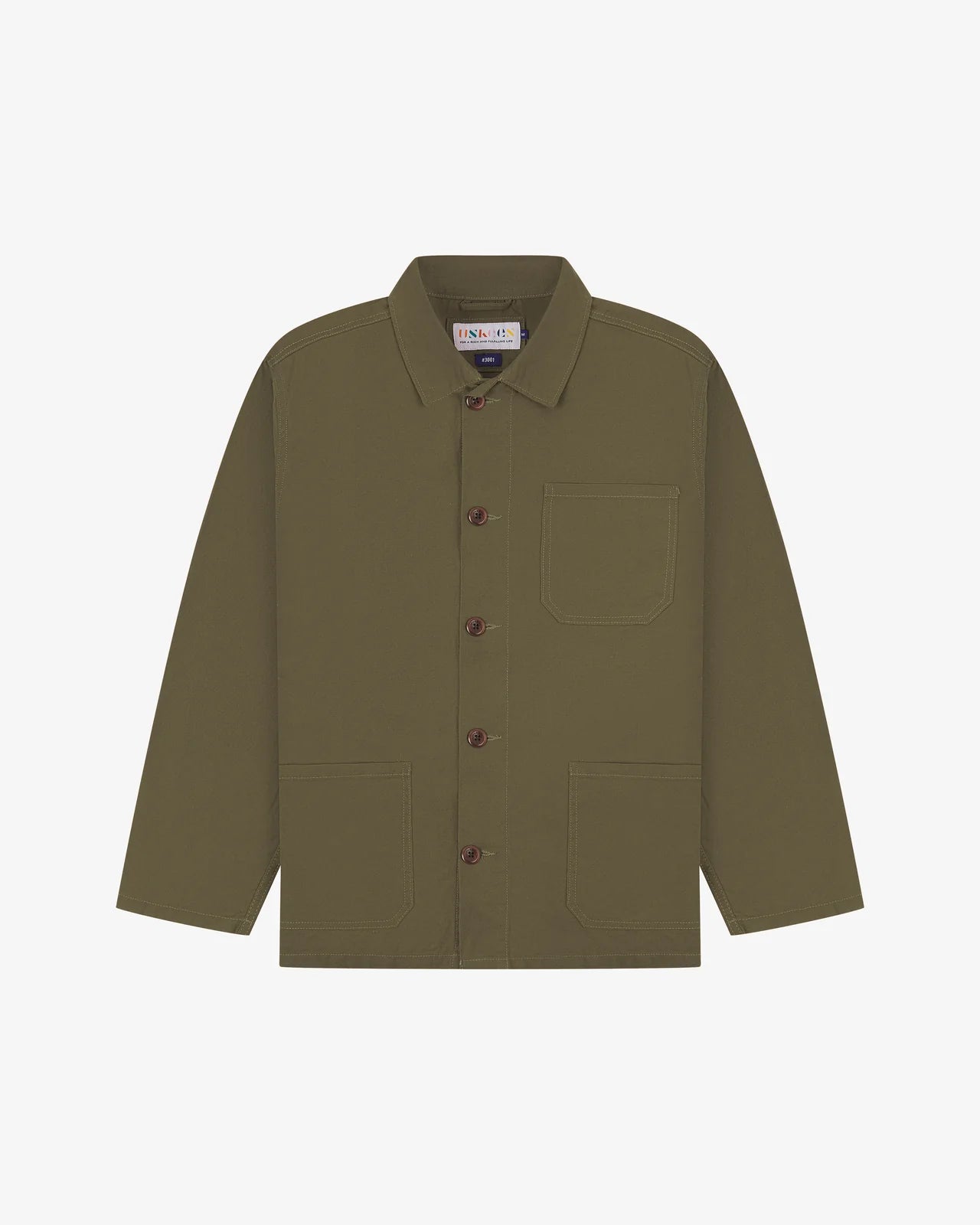 #3001 buttoned overshirt - dark taupe