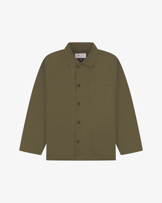 #3001 buttoned overshirt - dark taupe