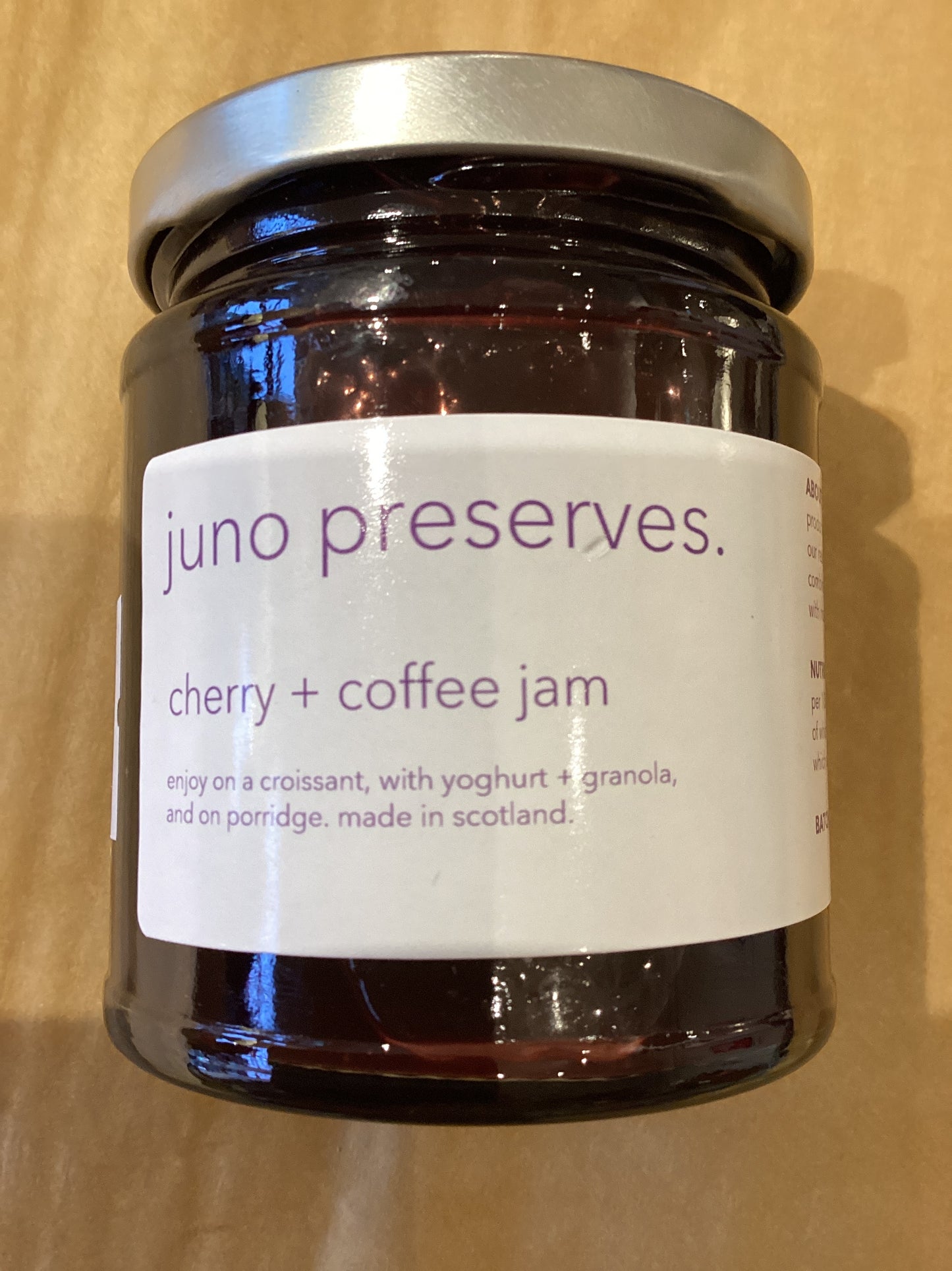 cherry + coffee jam