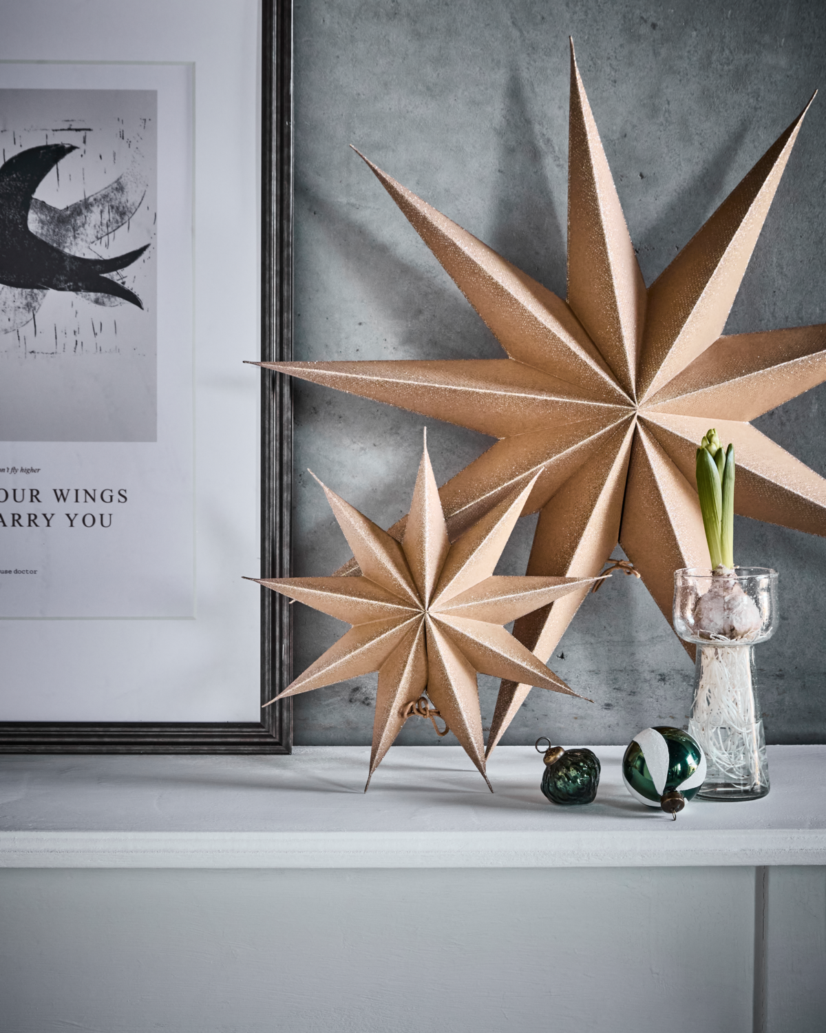 Star, 9-Point, Nature & Champagne