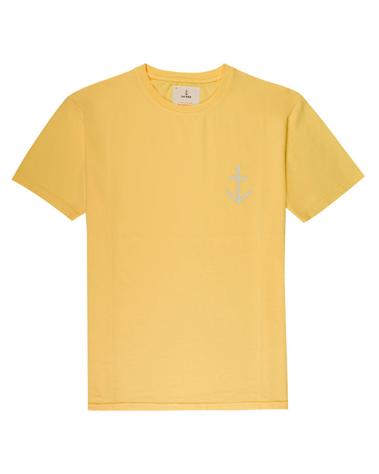 Dantas, Yellow, Ecru Anchor Logo, T-shirt