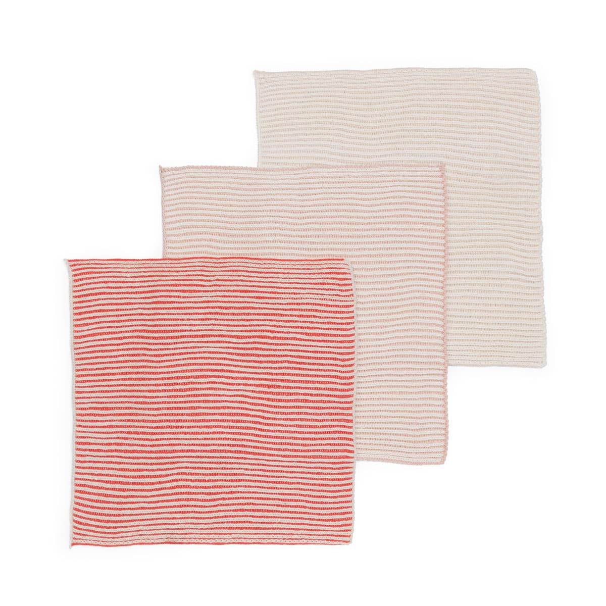 Sophie Home Ltd - Reusable & Eco-Friendly Cotton Knit Dishcloths - Ribbed Pink