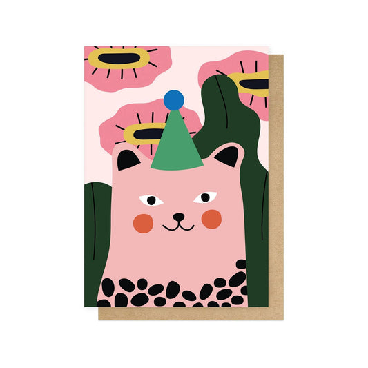 East End Prints - Leopard Birthday Greetings Card