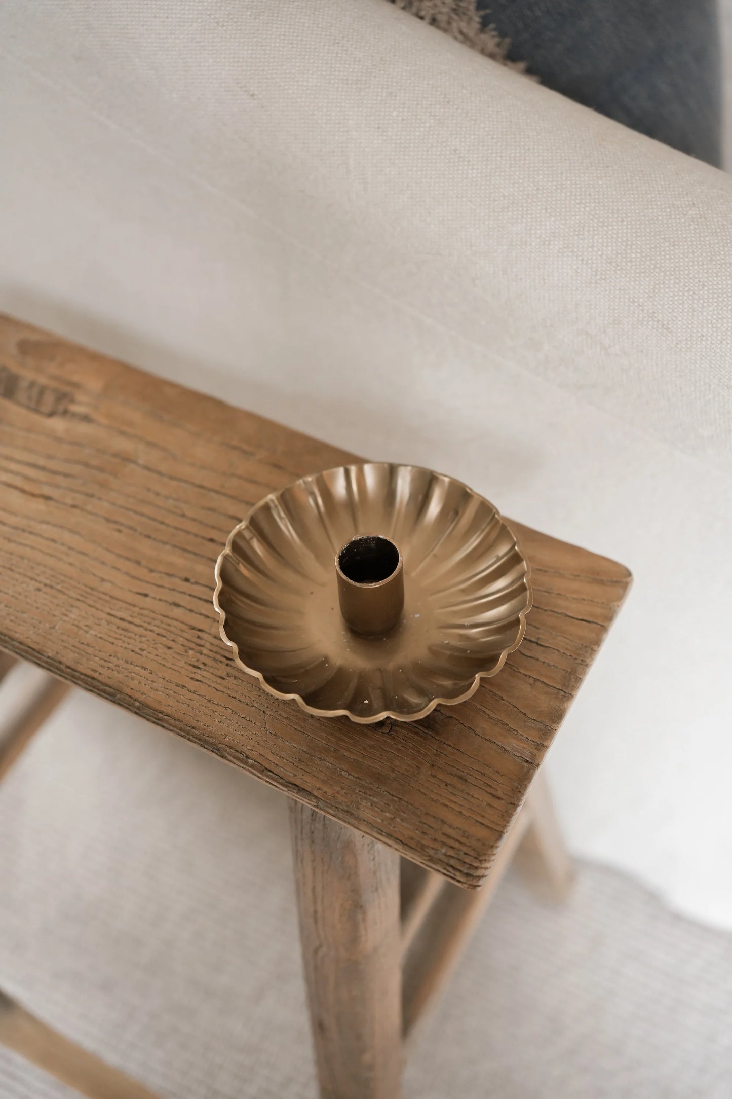 Scalloped Candle Holder