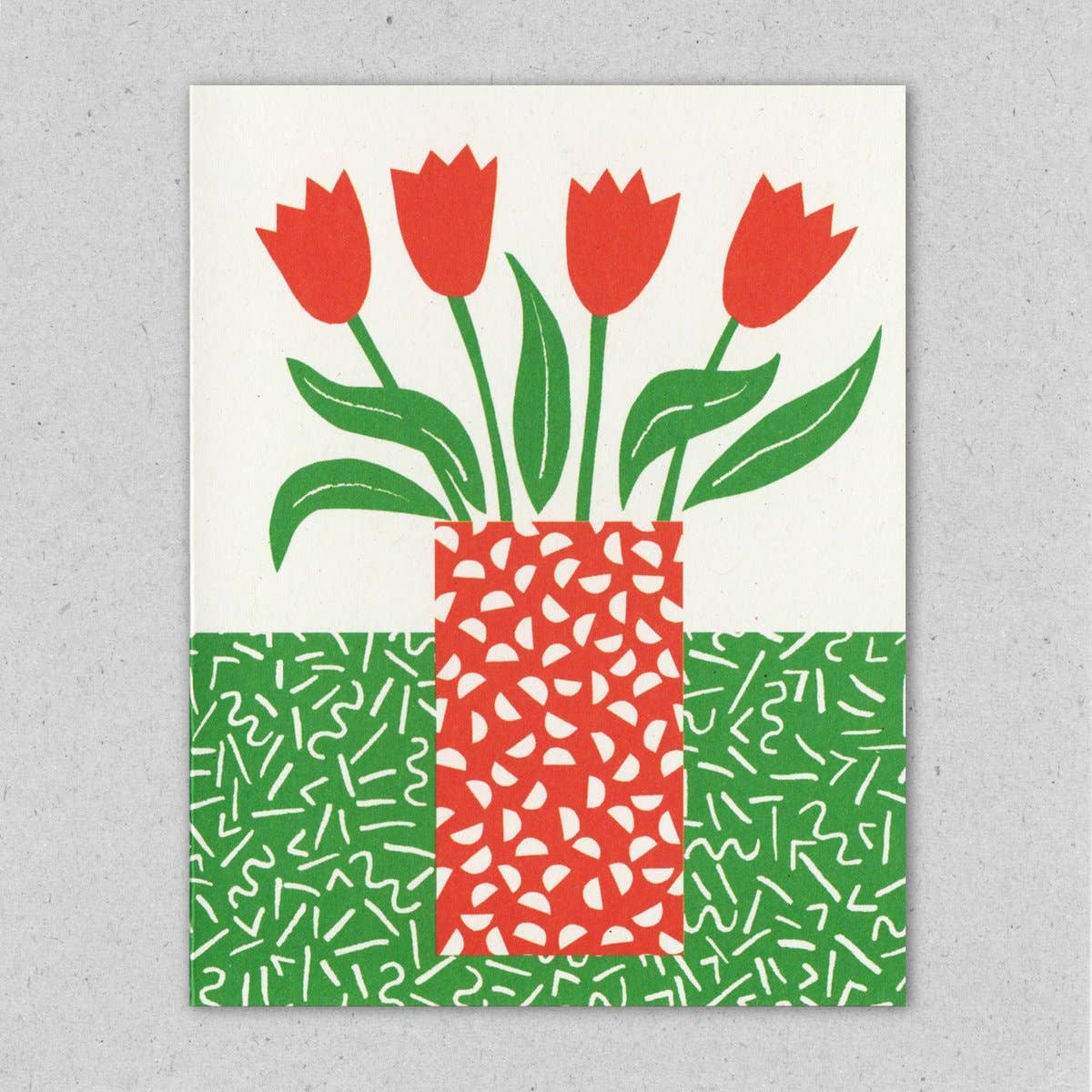 Tulips Everyday Greeting Card, 100% Post-Consumer Waste