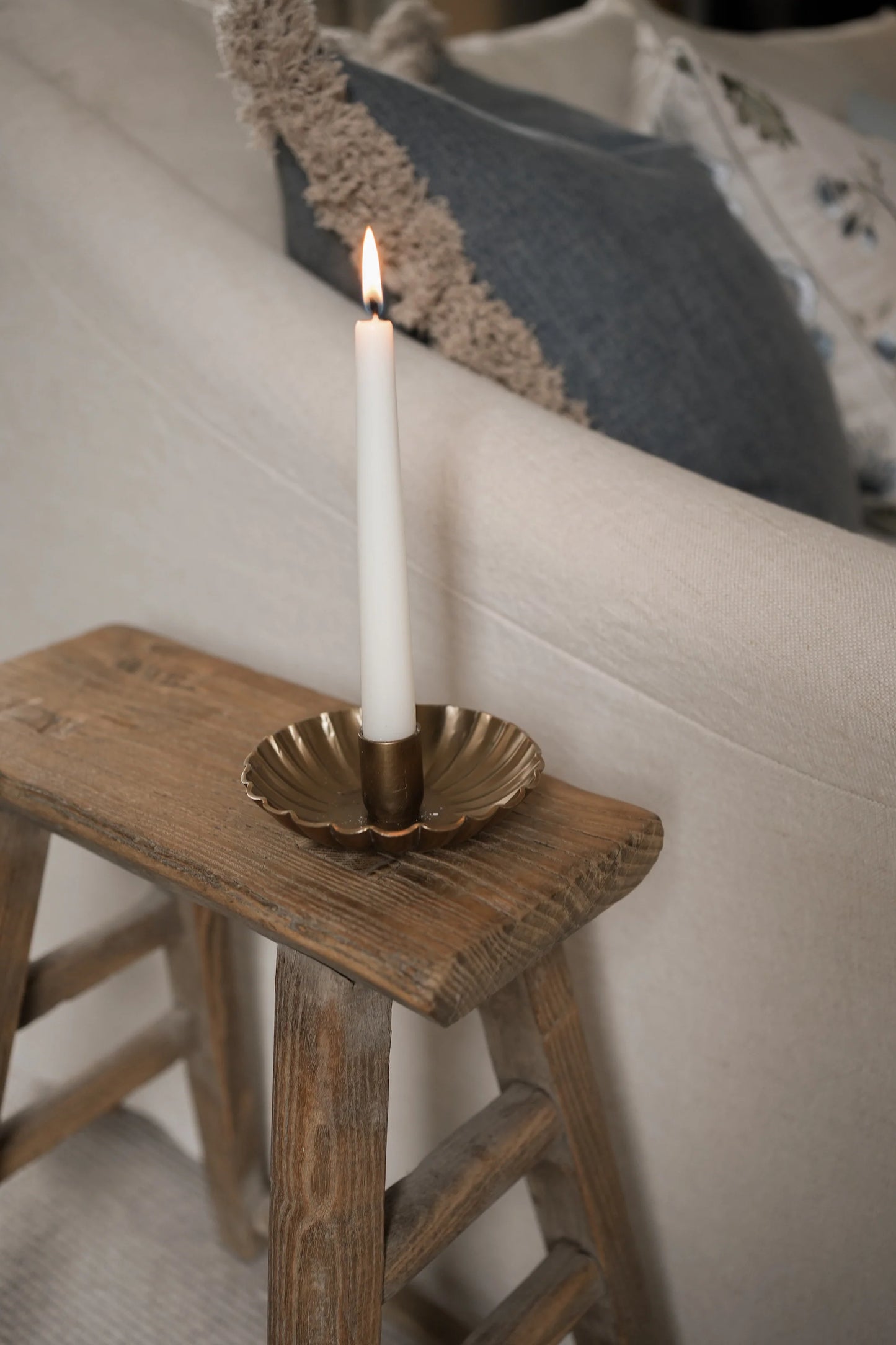 Scalloped Candle Holder