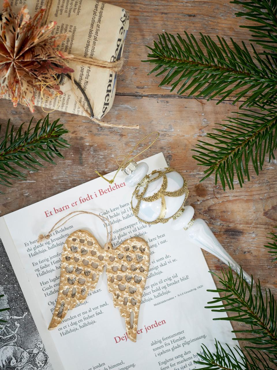 Star Ornament, Nature, FSC® Mix, Paper, Set of 9