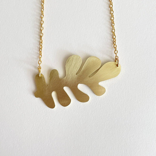 Tom Pigeon - Brass Brack Necklace