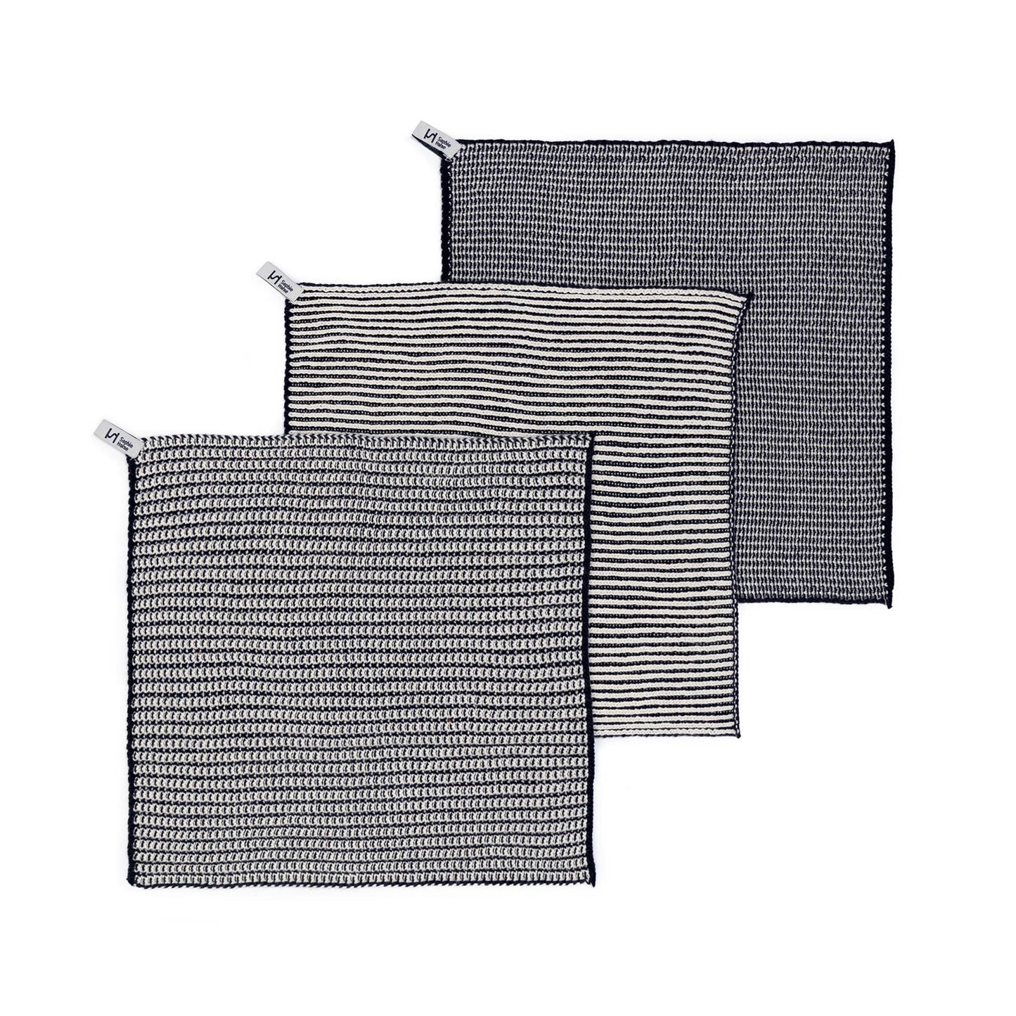 Sophie Home Ltd - Reusable & Eco-Friendly Cotton Dishcloths: Textured Navy
