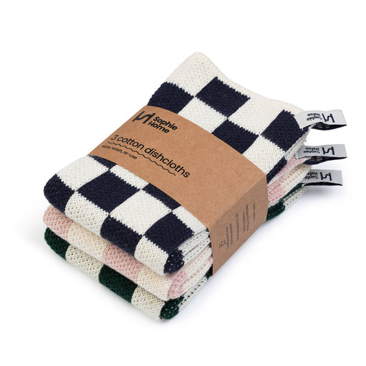 Sophie Home Ltd - Reusable & Eco-Friendly Cotton Dishcloths: Check Forest