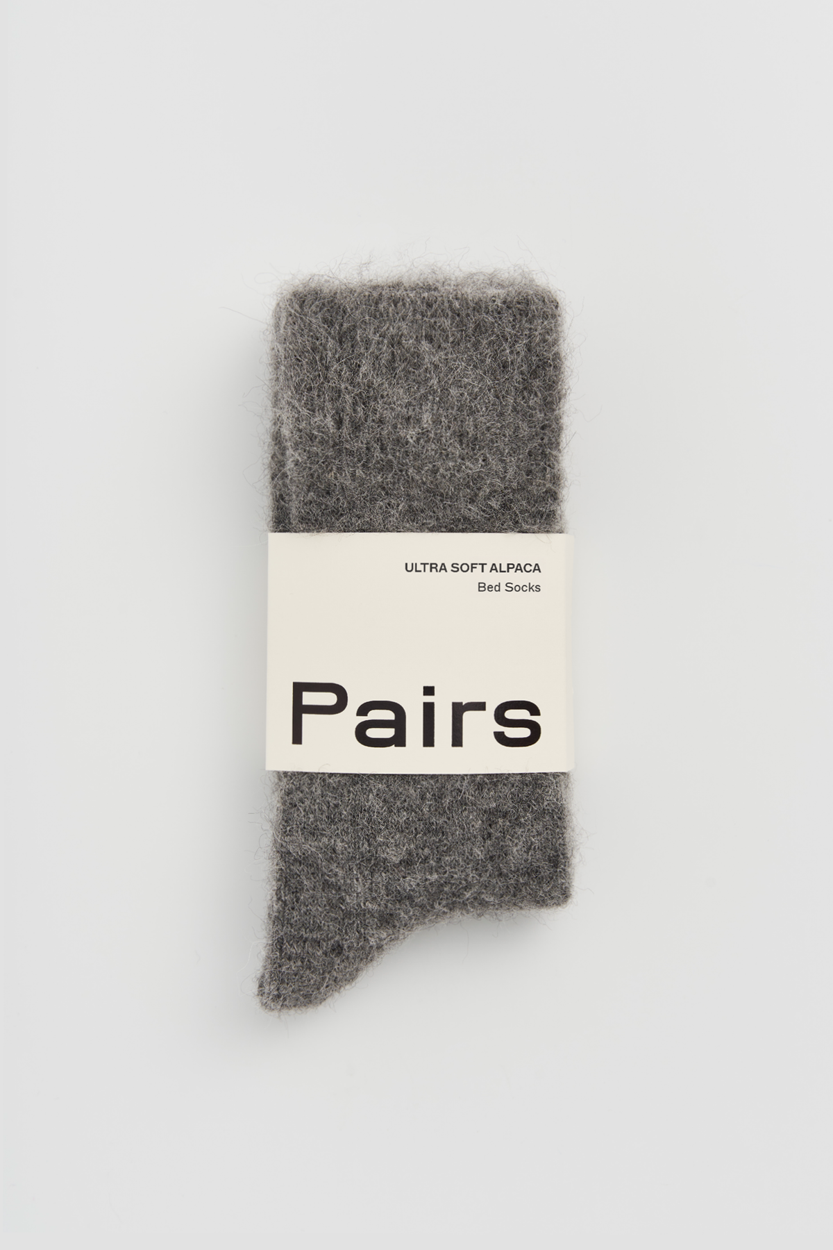Pairs Socks - Smoke Grey Ultra Soft Alpaca Bed Socks