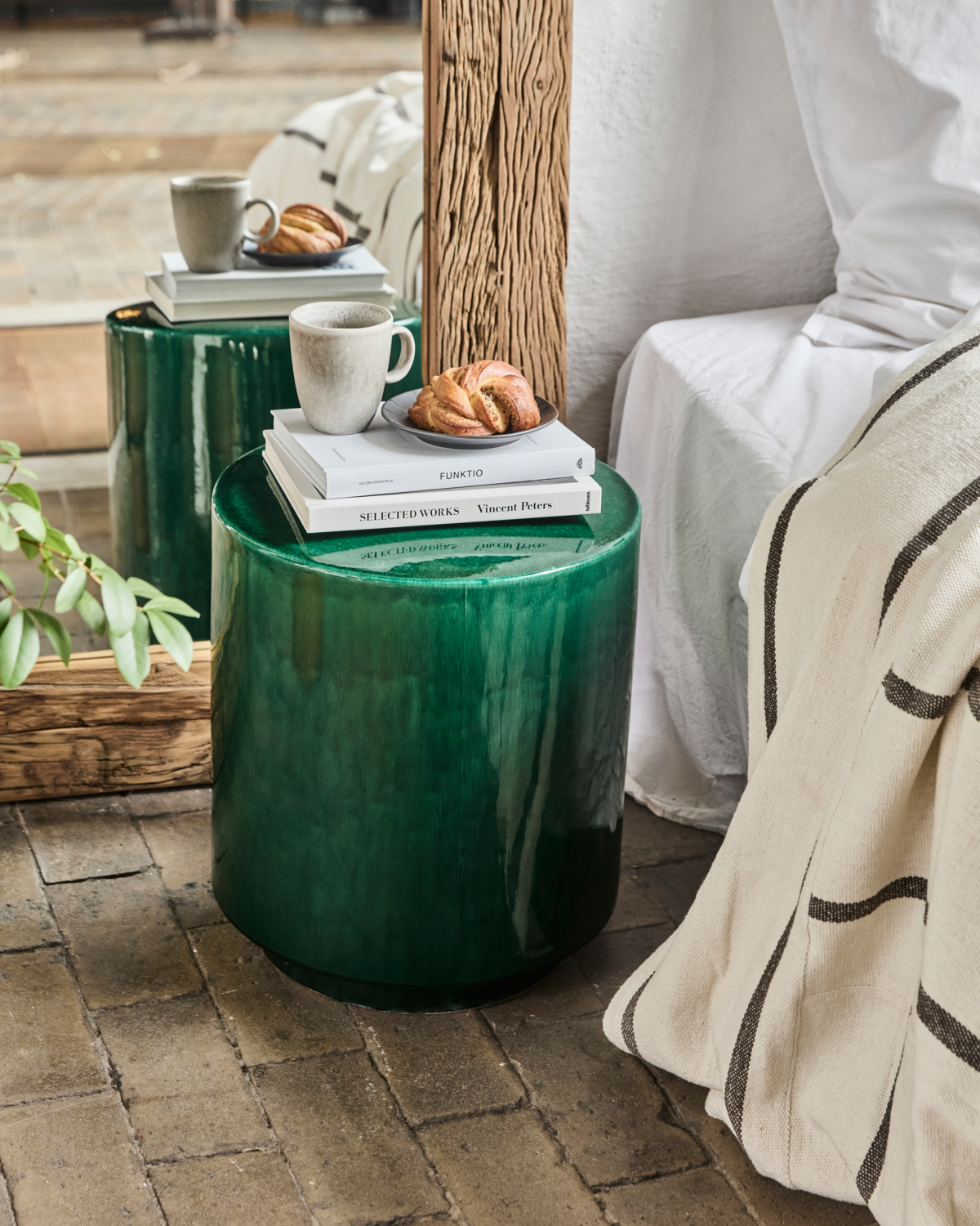 Side table, Thea, Green