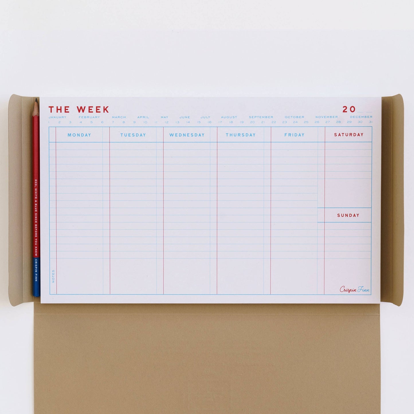 Crispin Finn - The Week Desk Pad