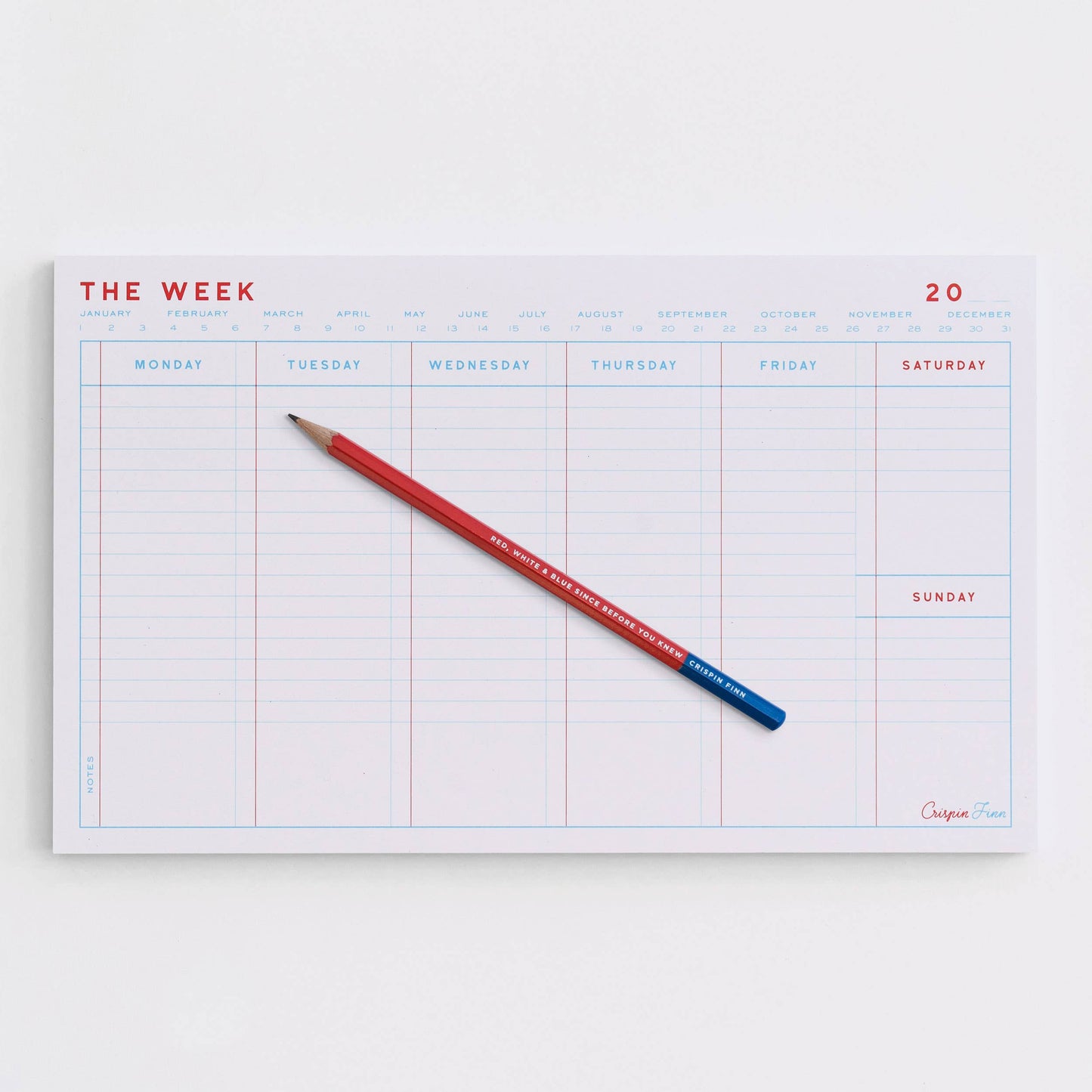 Crispin Finn - The Week Desk Pad