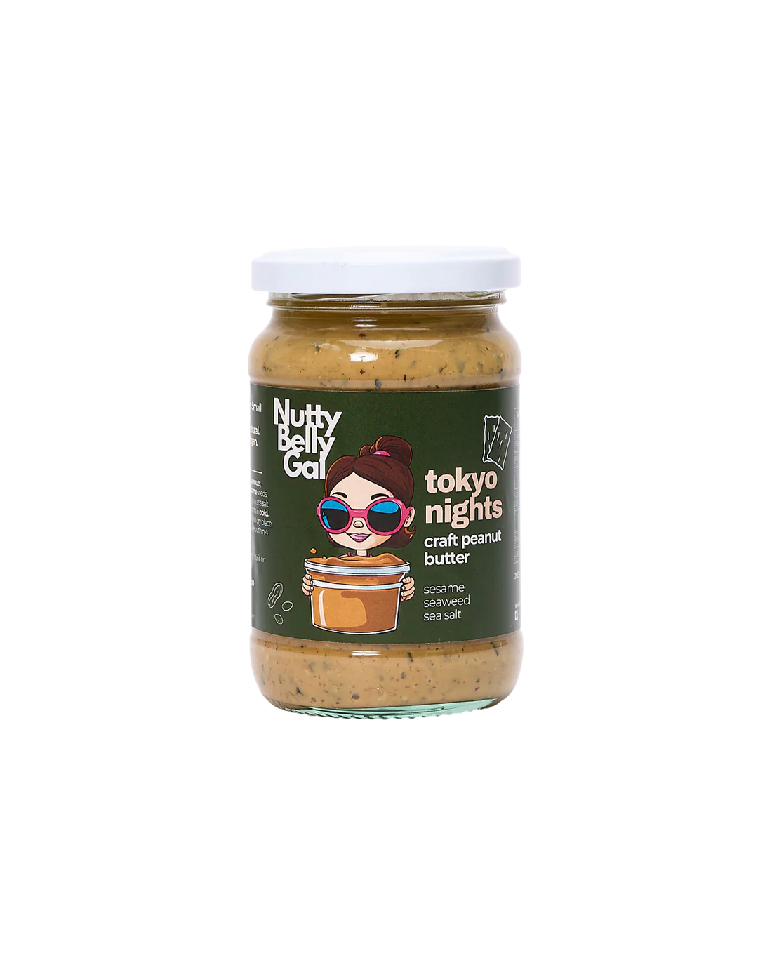 Nutty Belly Gal Tokyo Nights: Sesame + Seaweed Peanut Butter
