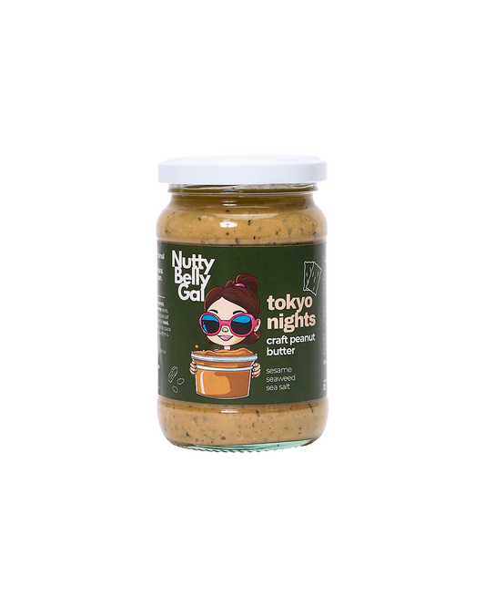 Nutty Belly Gal Tokyo Nights: Sesame + Seaweed Peanut Butter