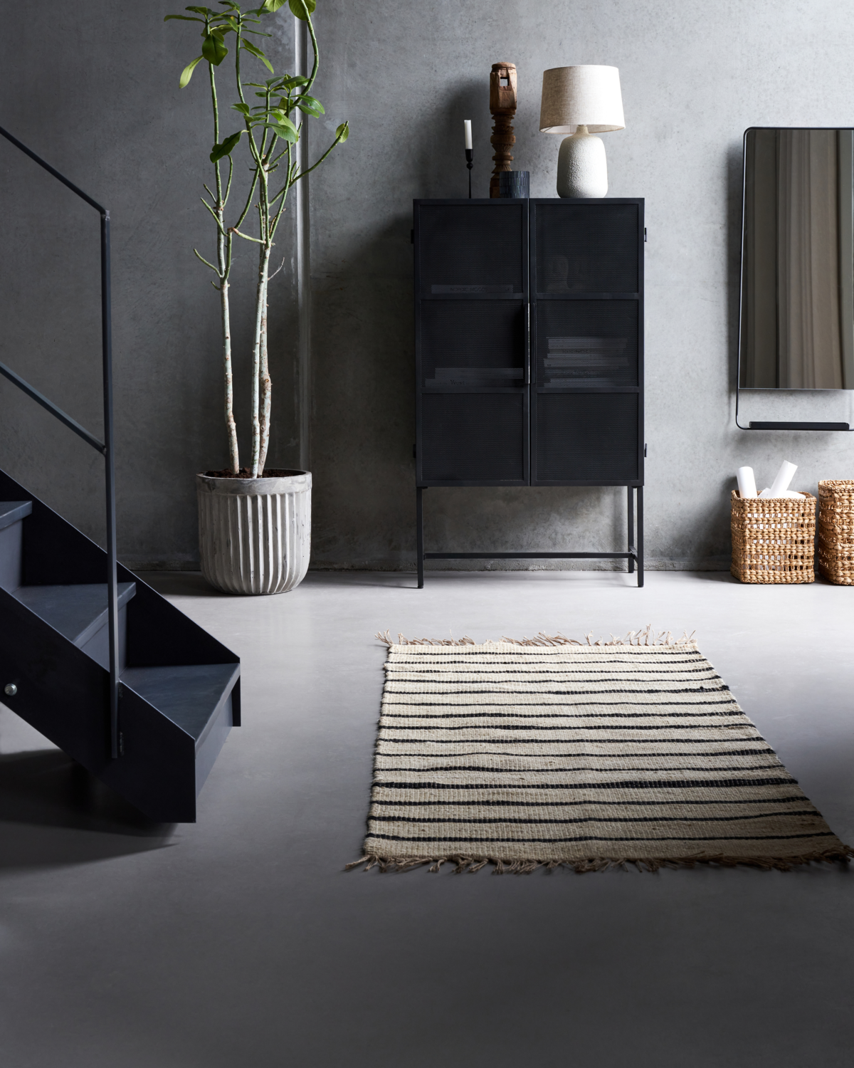 Rug, Sima, Black/Natural