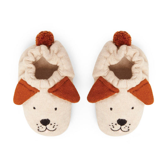 Sophie Home Ltd - Cotton Knit Baby Booties - Dog