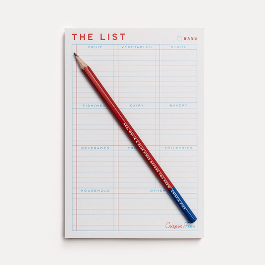 Crispin Finn - The List Shopping Planner Note Pad