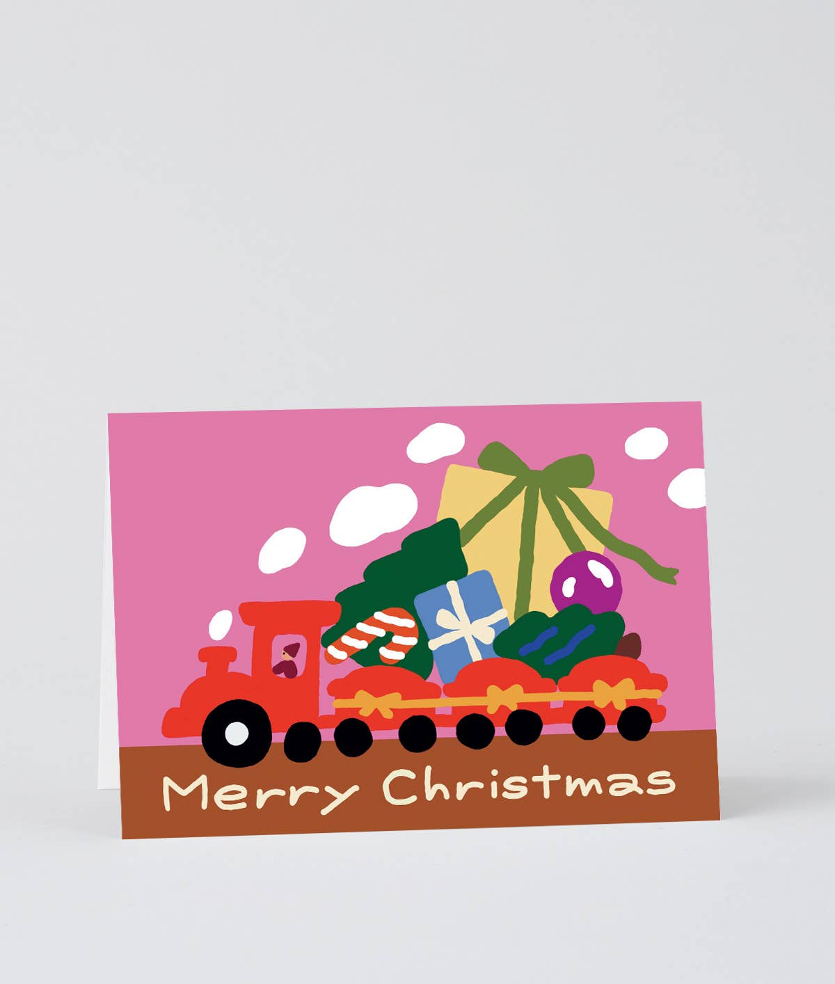 Toy Train Holiday Greeting Card