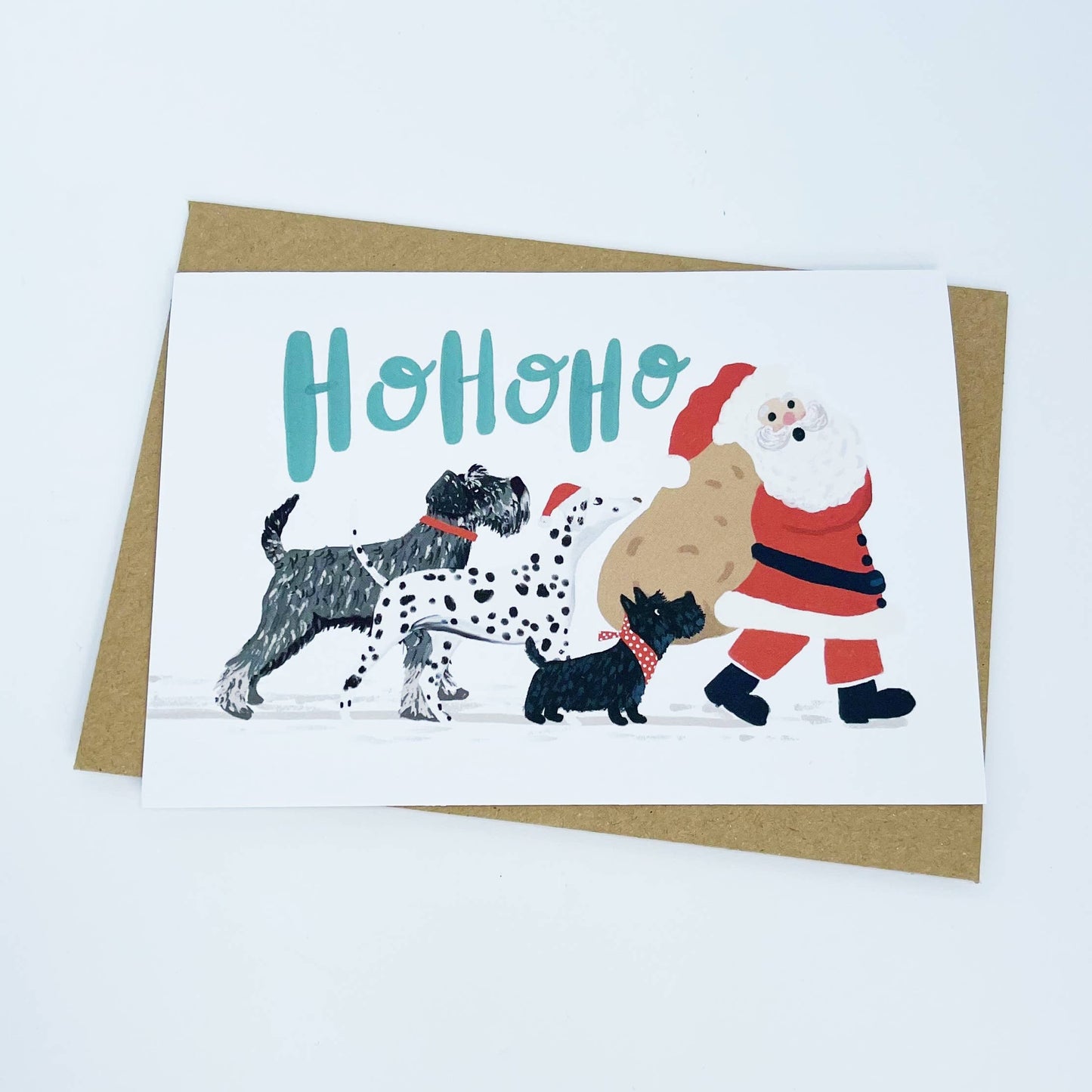 Lomond Paper Co - Dogs Ho Ho Ho Christmas Card