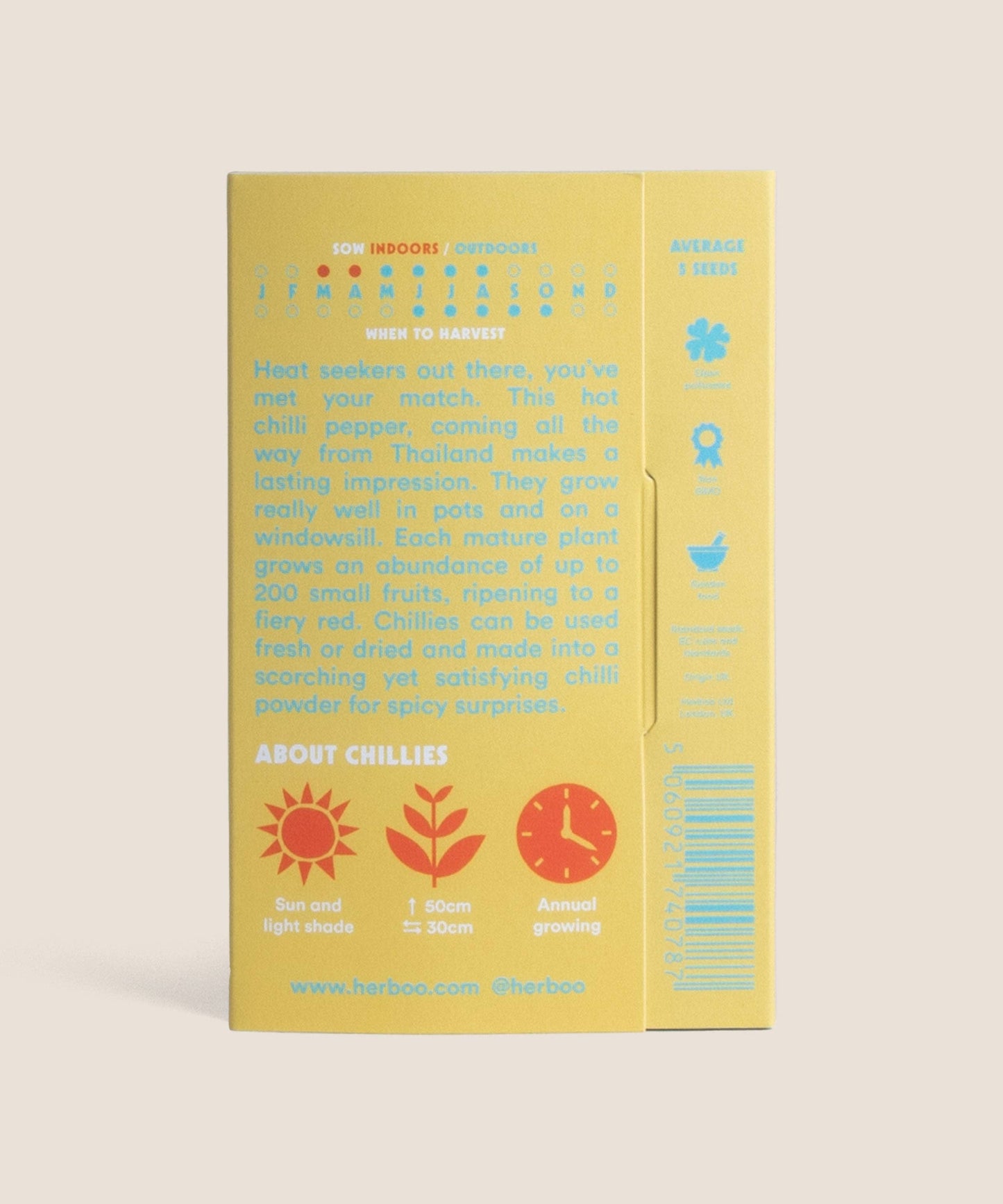 Herboo - Chilli 'Thai Hot' Seeds