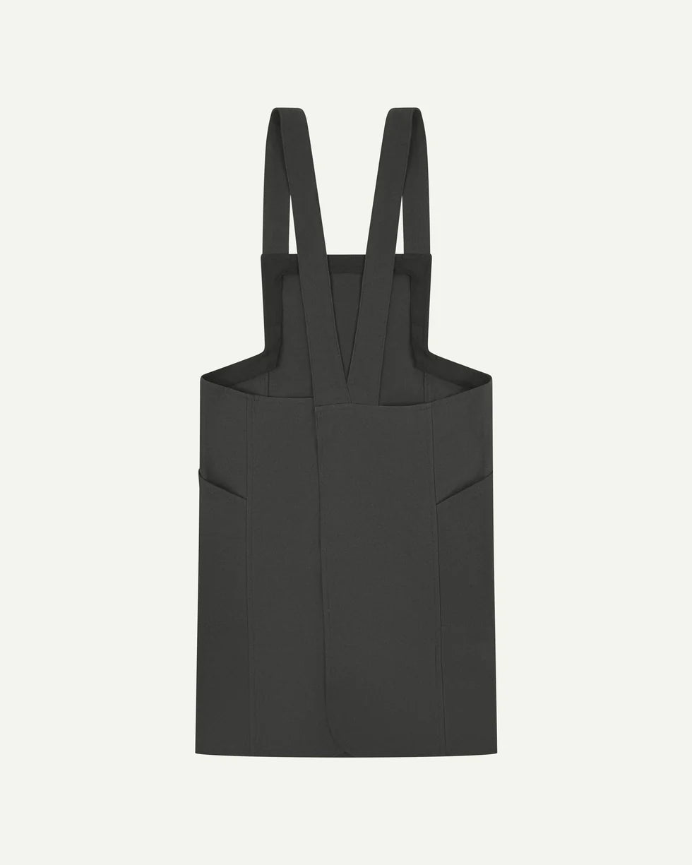 #9003 japanese-style canvas apron - charcoal