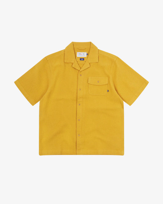 #6008 capri camp collar shirt - yellow