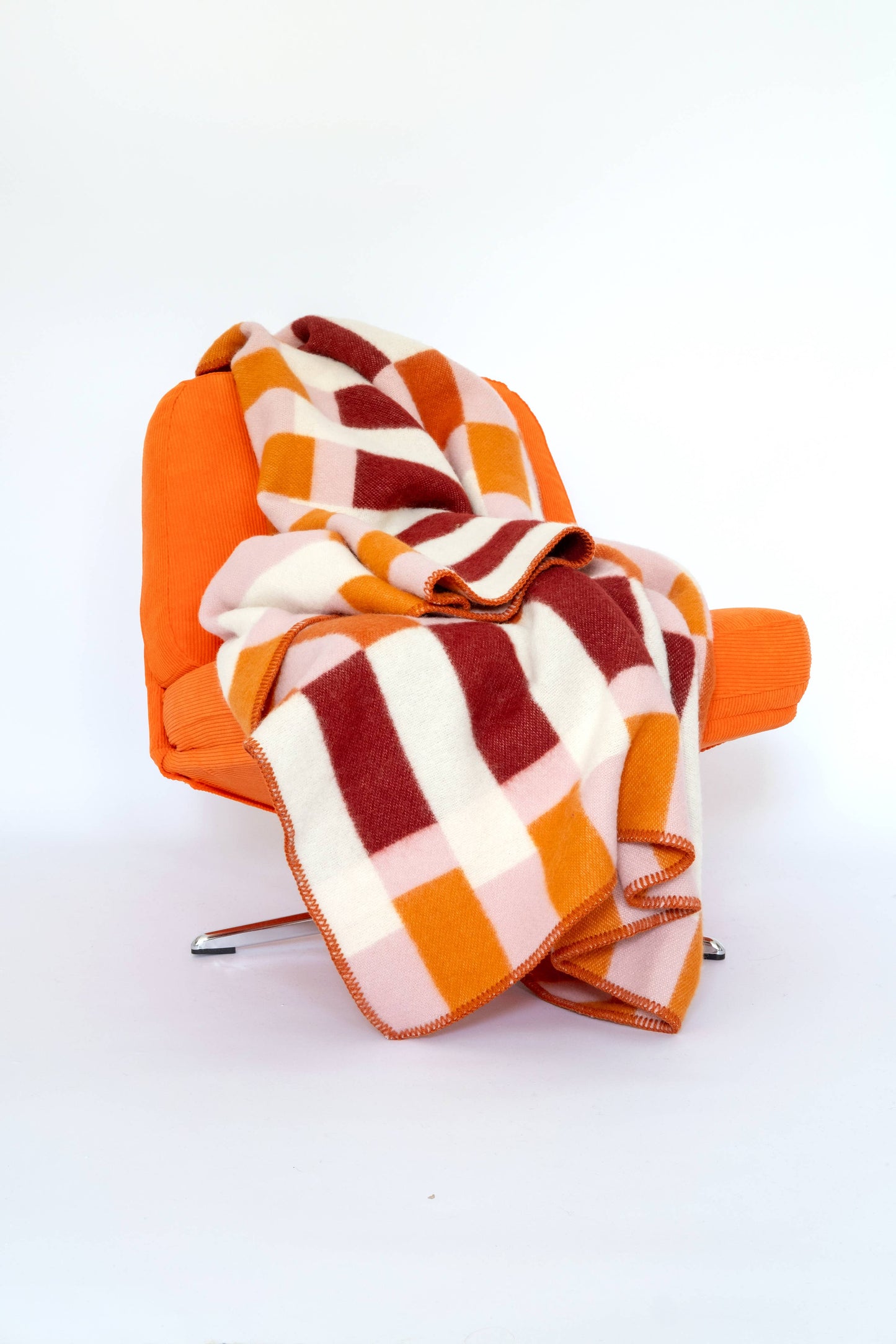 Sophie Home Ltd - Wool Throw Blanket: Studie Orange