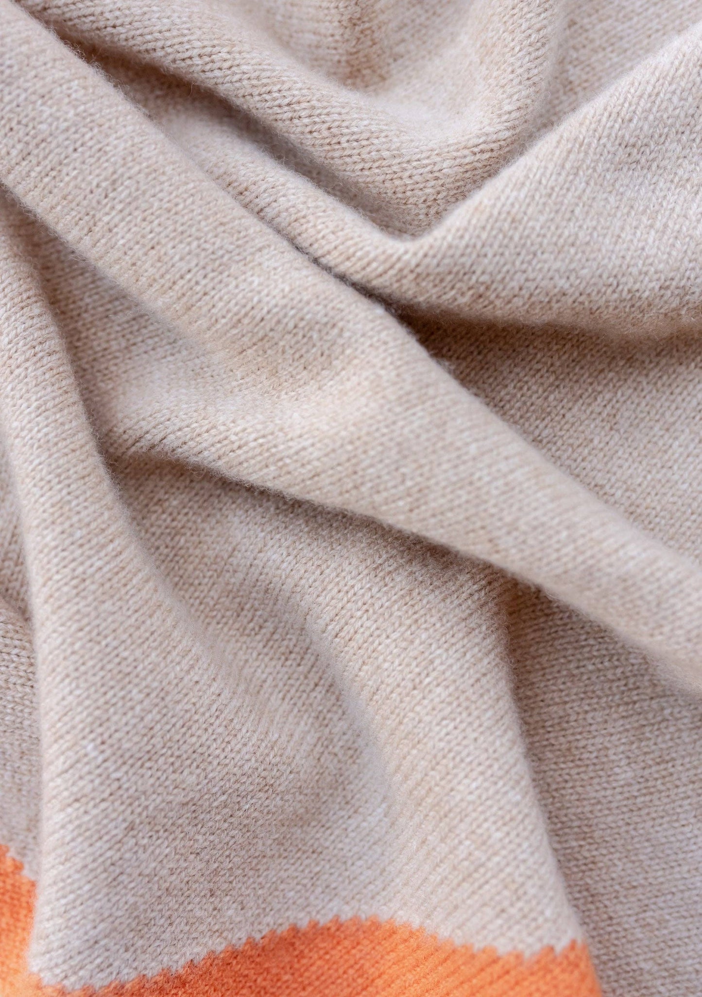 TBCo - Merino Triangle Scarf in Camel & Apricot