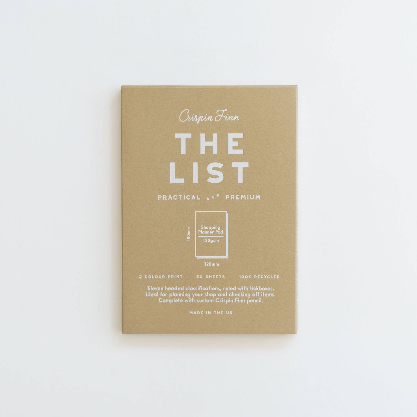 Crispin Finn - The List Shopping Planner Note Pad