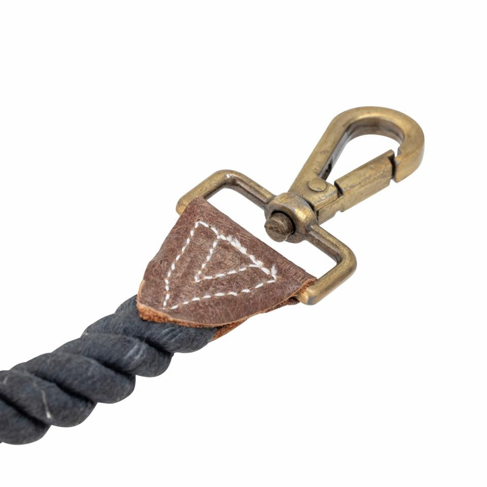 Ceylan Dog Leash, Black, Cotton