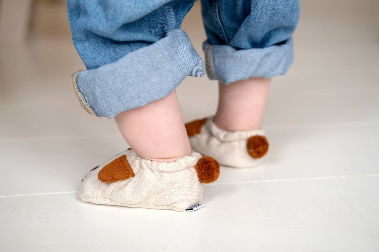 Sophie Home Ltd - Cotton Knit Baby Booties - Dog