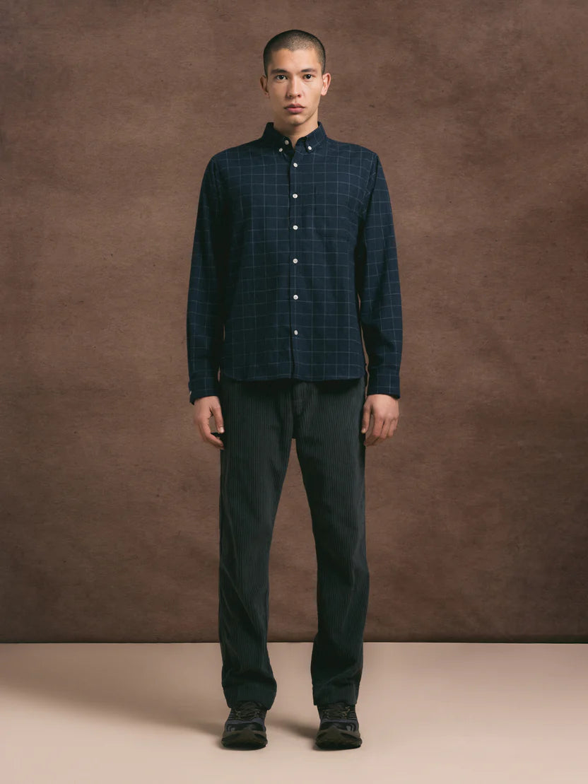 Raeburn Button Down Shirt in Navy Check