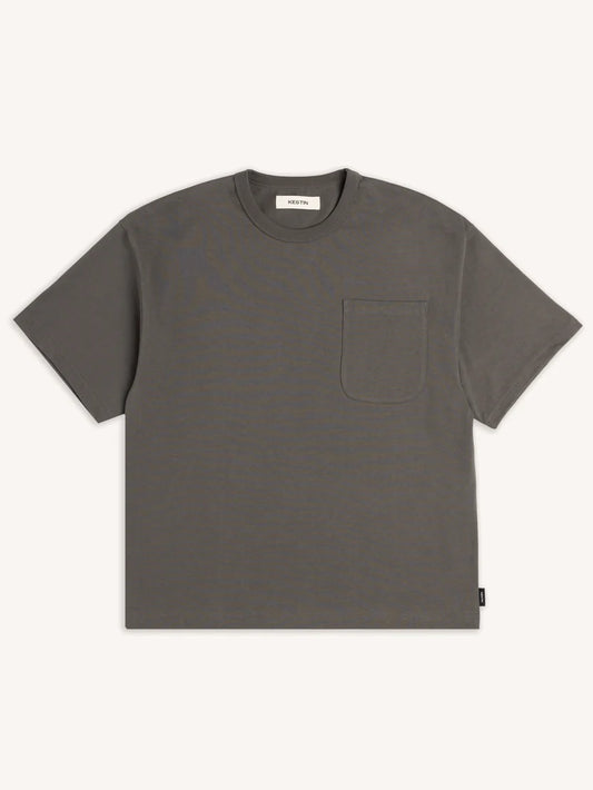 Fly Tee in Charcoal Heavyweight Cotton