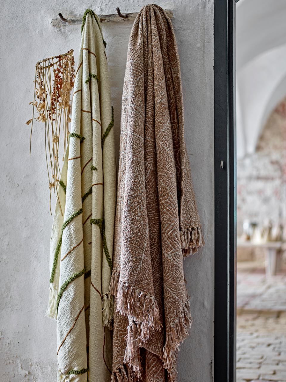 Bresso Throw, Brown, Recycled Cotton